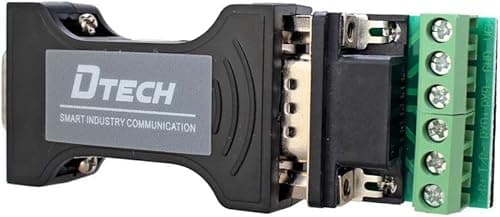 Image of DTECH RS232 to RS485 RS422 Serial Communication Data Converter Adapter Mini-Size