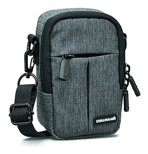 Image of CULLMANN - 90245 - MALAGA Compact 400 Camera bag for compact cameras, grey - inside dimensions: 70x120x50mm - water-repellent thanks to 450D rip-stop polyester PU coating
