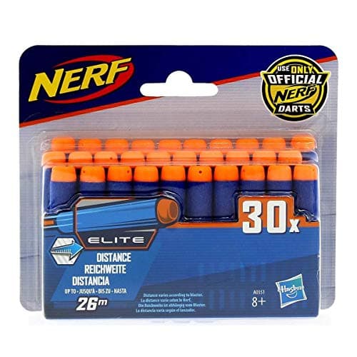 Image of Nerf N-Strike Elite A0351 Dart Refill Pack of 30 Multi-Coloured