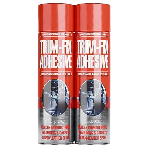 Image of 2 Pack Trim Fix 500ml High Temperature Adhesive Glue Spray for Van Lining Carpet (2)