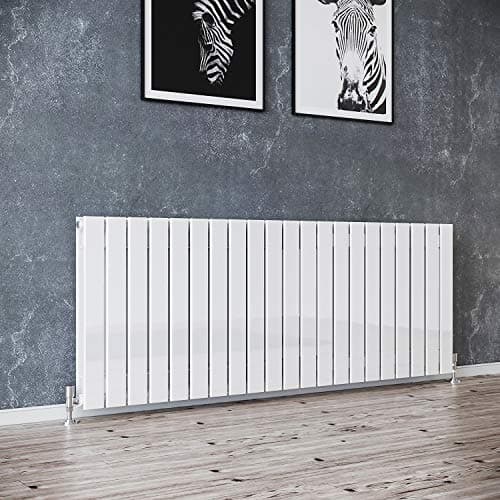 Image of ELEGANT 600 x 1596 mm Horizontal Column Designer Radiator White Double Flat Panel Radiators