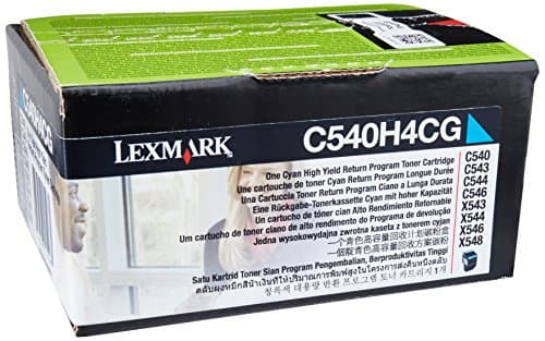 Image of Lexmark C540H4CG Cyan High Yield Toner Cartridge for Select Printers