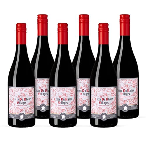 Image of by Amazon Our Selection Cotes Du Rhone Villages AOC, Red Wine, 75cl, Case of 6