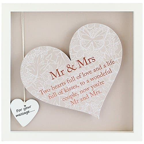 Image of Arora Said with Sentiment 7610 Heart Frame Mrs, Multicolour, One Size