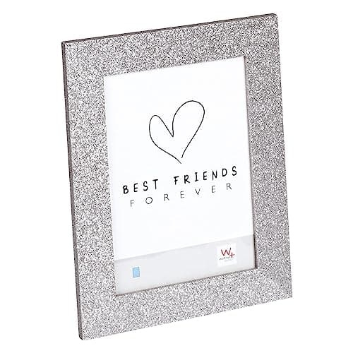 Image of walther design Picture Frame Twinkle 15x20 cm, Silver with Glitter Finish, Portrait Frame, IT520S