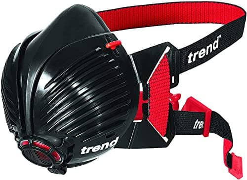 Image of Trend STEALTH/SM Air Stealth P3 Reusable Respirator Half Mask, APF20 X WEL. Particulate Dust Mask with Replaceable Twin Filters. Size Regular. Box of 5 Masks