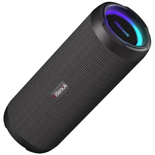 Image of RIENOK Bluetooth Speaker 40W Wireless Speaker Portable Dual Pairing HD Stereo Sound IPX7 Waterproof Bluetooth 5.0 Outdoor Sport Speaker