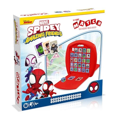 Image of Top Trumps Spidey and Friends Match - Children's Games from 4 Years - Game for 2 Players - Games for Children - Logic Game - Strategy Games - Board Game