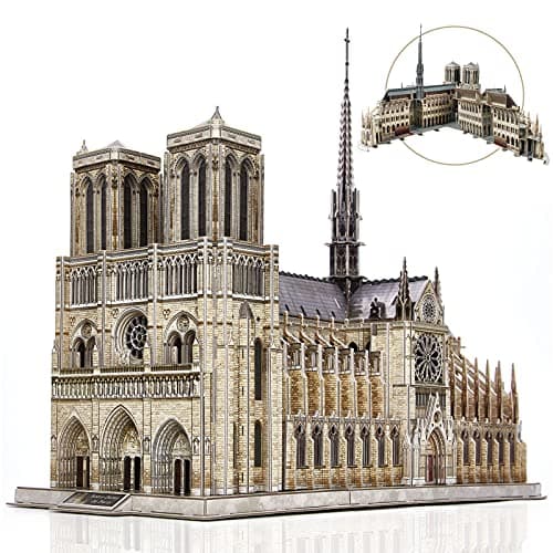 Image of CubicFun 3D Puzzles for Adults Notre Dame de Paris 293pc Paper Architecture Model Building Kits, Brithday for Women Men