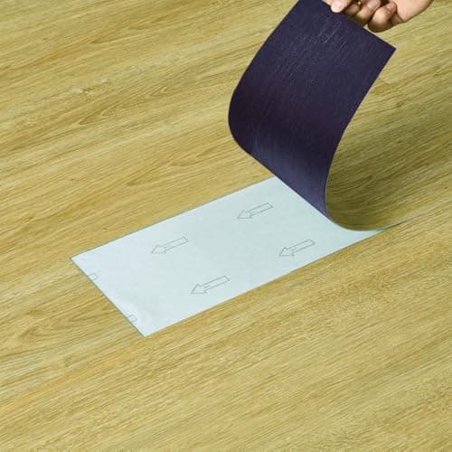 Image of Self Adhesive Vinyl Flooring, Floor Planks with Wood Effect, 36pcs Waterproof PVC Floor Tiles for Bathroom Kitchen and All Flat Floor, Stick On Floor Tiles, 91.5x15.2cm 5m² (Oak)