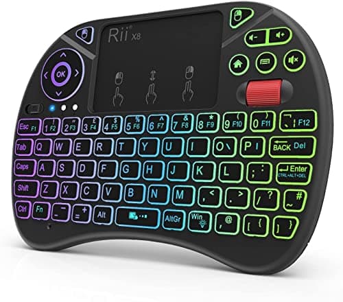 Image of Mini Wireless Multi-media Keyboard Touch Pad Mouse Combo With Scroll Button/Handheld Remote/LED Backlit/Rechargeable For PC/Laptop/Smart TV/Raspberry Pi/KODI//Android TV Box/HTPC/Windows