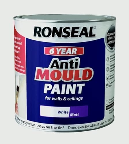 Image of Ronseal Anti Mould Paint White Matt 2.5l