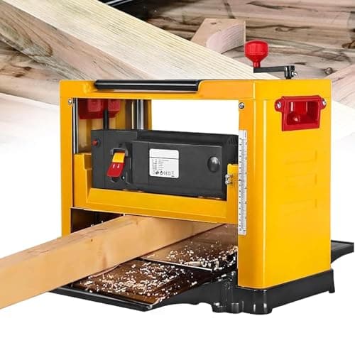 Image of Power Benchtop Planer 2000W, 13 Inch Electric Planer with Copper Motor, 8000RPM, Multifunctional Thickness Planer for Wood Cutting, 6-160mm Height Adjustment, 1-3mm Thickness