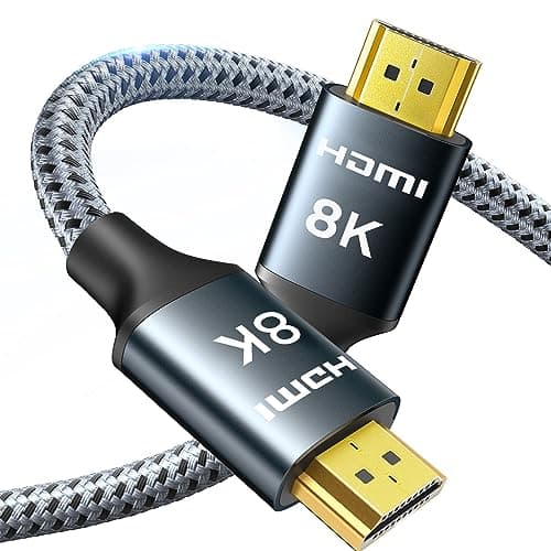 Image of ARISKEEN 8K HDMI 2.1 Cable 4M, High-Speed 48Gbps HDMI 2.1 Cable, Supports 8K@60HZ, 4K@120Hz, Compatible with PS5/4 TV Monitor Blu-ray Soundbar DVD Laptop