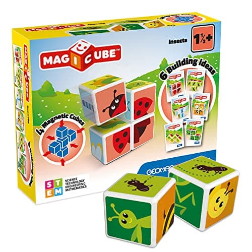 Image of Geomag 121, Magicube Insects - Building Game with Magnetic Cubes, 4 Cubes, multicolored