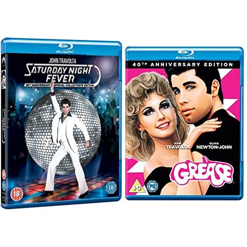 Image of Saturday Night Fever [1977] & Grease 40th Anniversary (Blu-Ray) [2018]