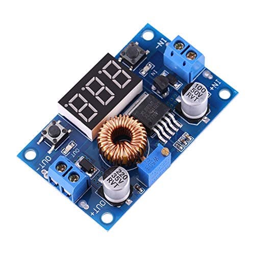 Image of DC-DC Adjustable Converter 5A 75W, Step Down Module 4-38V to 1.25-36V with LED Display and Overheat Protection, Voltage Regulator for Electronic Projects