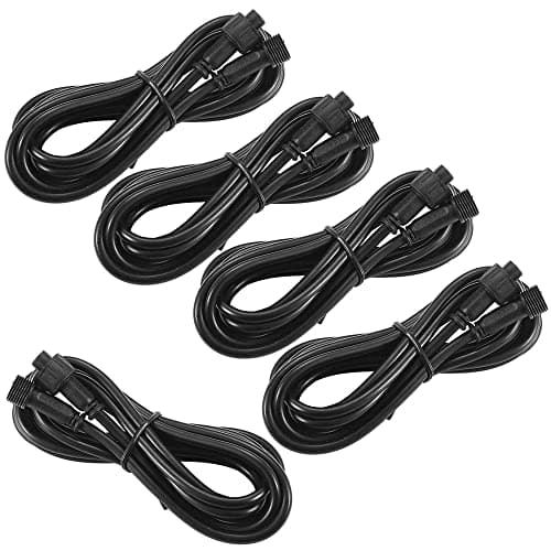 Image of INDARUN 5 pcs 4 pins 3m Extension Cables for Outdoor RGB led decking Light (ONLY for INDARUN Lights)