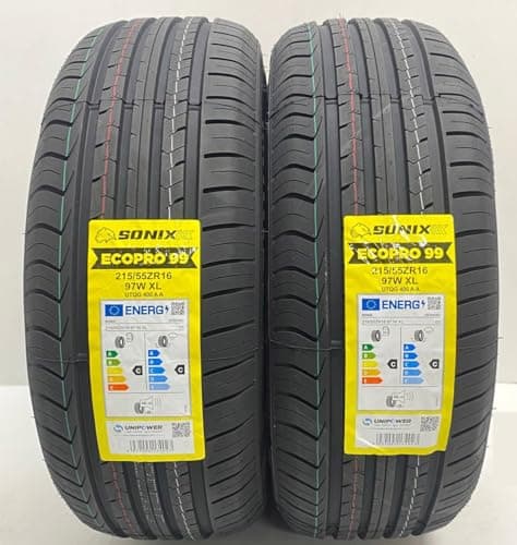 Image of 2 X 215 55 16 ECOPRO 97W XL EXTRA LOAD TYRES 215/55ZR16 AMAZING M+S AMAZING C C RATED LABELS TYRES