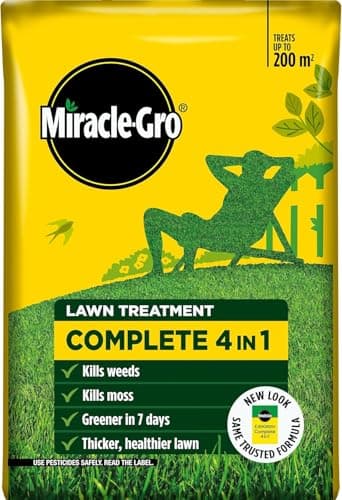 Image of Miracle-Gro Evergreen Complete 4 in 1 Lawn Care 80m² / 200m² / 360m² / 400m² | Feeds Grass, Kills Weeds & Moss, Improves Lawn Health | Multi-Purpose Granular Treatment (200m2)