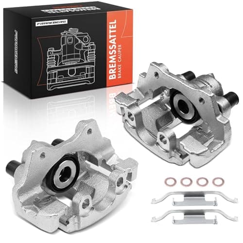 Image of Frankberg 2x Brake Caliper Disc Brake Rear Left Right with Bracket (hole spacing 76.2mm) Compatible with 3 Series E46 Z4 Coupe E86 Z4 R.o.a.d.s.t.e.r E85 Replace# 34211165033