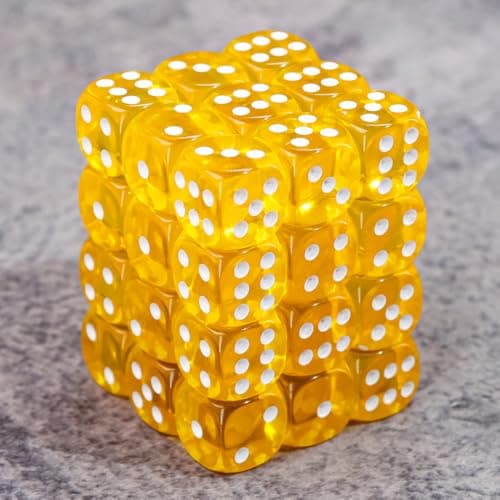 Image of Epic Forge - 6 Sided Dice - Pack of 36 Dice - Yellow