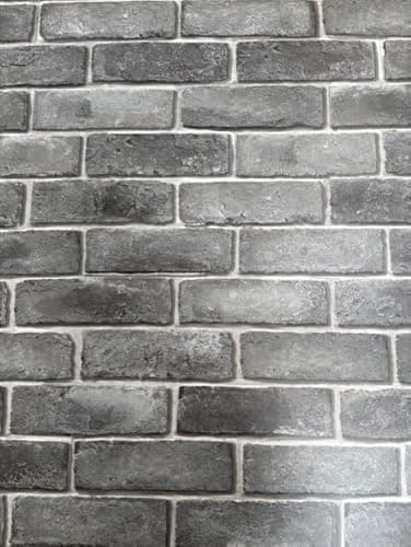 Image of Shower Panel 1000mm Wide x 2.4m Wet Wall Bathroom Cladding PVC 10mm Thick (Grey Brick Matt 1m)