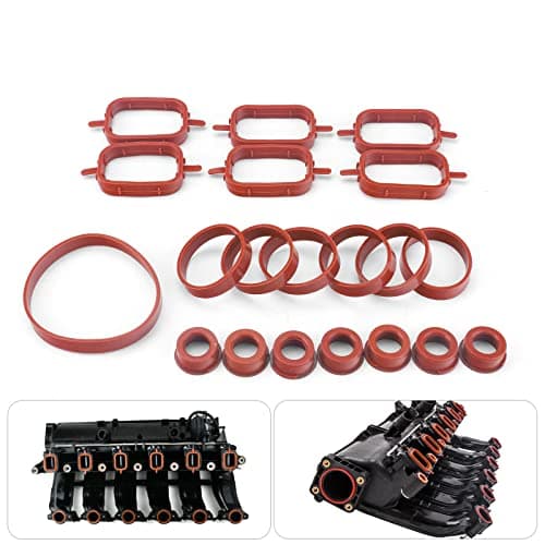 Image of 3mirrors Intake Inlet Manifold Gasket Seal Compatible with BMW M57 Engine E39 E60 E46 E38 E53 E83 E65 E61 E65 E70 E71 E92 X3 X5 X6 11612246945 13547792098 20Pcs