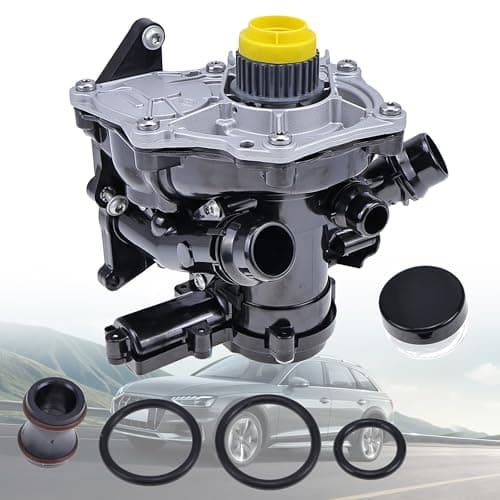 Image of LEVANLIGHT Engine Coolant Water Pump with Integrated Thermostat Housing, Replacement Fit for Au di V W 2.0L TF SI EA888 3rd Gen Replace# 06L121005A 06K121011B