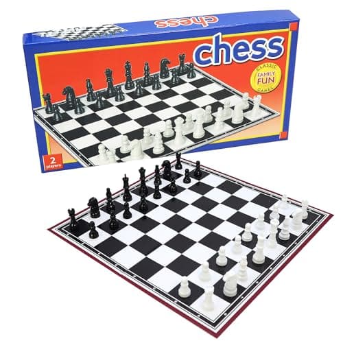 Image of Classic Chess - Table Top Game for Children and Adults, Traditional Family Game, Foldable Board, Instructions Included (Chess)