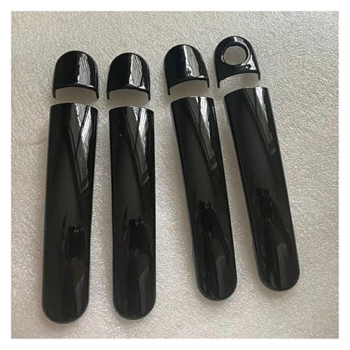 Image of gangxiao door handle exterior For Golf V For Rabbit 1K 2004-2009 Car Exterior Door Handle Cover Trim Accessories Gloss Black Chrome(4DK1)