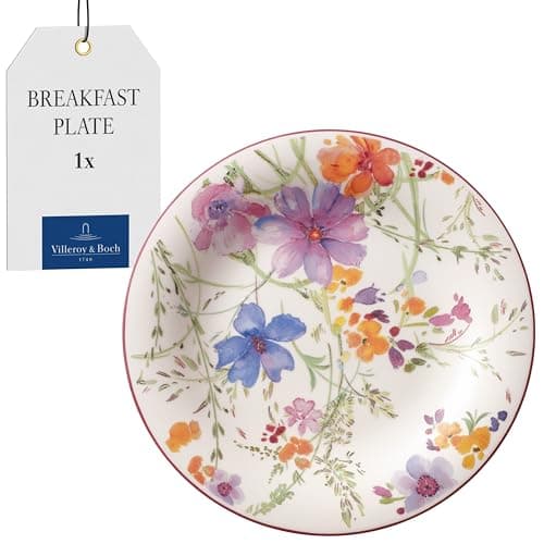 Image of Villeroy & Boch - Mariefleur Breakfast Plate 21.5 cm Colored, Dishwasher Safe, Microwave Safe, Small Plate for Salad and Dessert, Tableware, Premium Porcelain