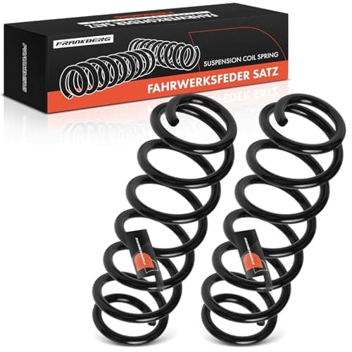 Image of Frankberg 2x Suspension Spring Rear Axle Left Right Compatible with Golf VII 5G1 BE1 BE2 BQ1 2012-2021 Replace# 5Q0511115G.G