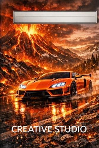 Image of Racing Legends – Volcano Run Edition: Extreme Volcano Racing Notebook – 6x9 Lined Sports Car Journal