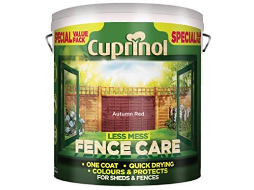 Image of Cuprinol LMFCAR6L 6 Litre Less Mess Fence Care - Autumn Red