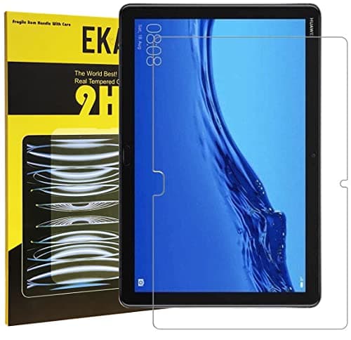 Image of Mobile Stuff Compatible with Huawei MediaPad M5 Lite 10 (10.1 inch) 2018, Tempered Glass Screen Protector With 9H Hardness 2.5D Round Edge (MediaPad M5 Lite 10 (10.1) 2018)