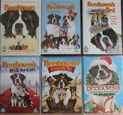 Image of Beethoven's Complete 1-6 Collection / 1. Beethoven / 2nd / 3rd / Big Break / Treasure Trail / Christmas Adventure / 6 movies dvd collection