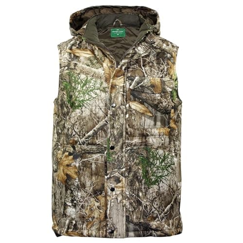 Image of Hanger Lane Men’s Outerwear Gilets Sleeveless Camouflage Body Warmer Multi Pocket Vest for Photography Hunting Hiking Cycling Fishing Shooting Golf Workwear (L)