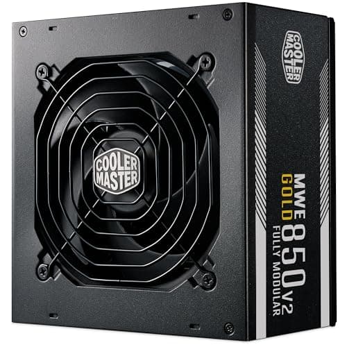 Image of Cooler Master MWE Gold 850 V2 ATX 3.1 Fully Modular PSU (UK Plug) - ATX 3.1 Support, 80 PLUS Gold 850W Power Supply, PCIe 5.1 Cabling, 120mm HDB Fan, High-Temperature Threshold, 5 Year Warranty