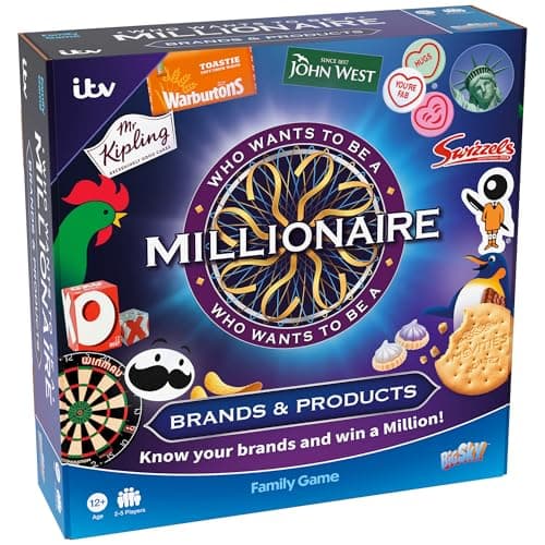 Image of Who Wants to Be a Millionaire Official Brand Edition Board Game | Use Lifelines, Climb the Money Ladder | Family Trivia Quiz Based on the TV Show | 2+ Players