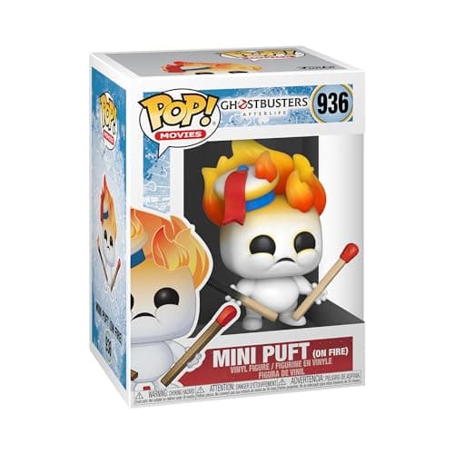 Image of Funko Pop! Movies: Ghostbusters: Afterlife-Mini Puft on Fire - Collectable Vinyl Figure - Gift Idea - Official Merchandise - Toys for Kids & Adults - Movies Fans - Model Figure for Collectors