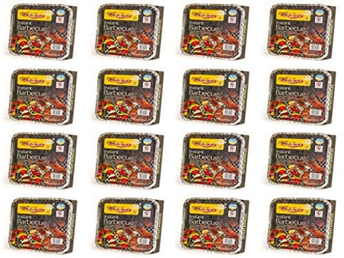 Image of 16 X Bar-Be-Quick Instant Barbecue packs- Each pack feeds 4 people-World's best brand leading disposable BBQ