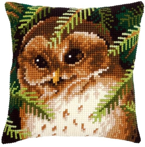 Image of Vervaco Owl Cross Stitch Cushion