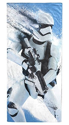 Image of STAR WARS EP7 Storm Trooper Splatter 28" x 58" 100% Cotton Beach/Bath/Pool Towel