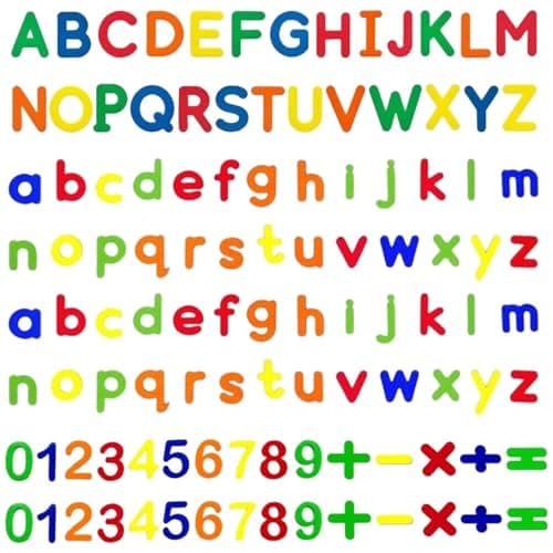 Image of SinChic Magnetic Letters,108 PCS Colourful Magnetic Letters and Numbers Fridge Magnets Alphabet Magnets for Fridge and Magnetic Board Scrabble Letters Alphabet ABC 123 Fridge Magnets Educational Set