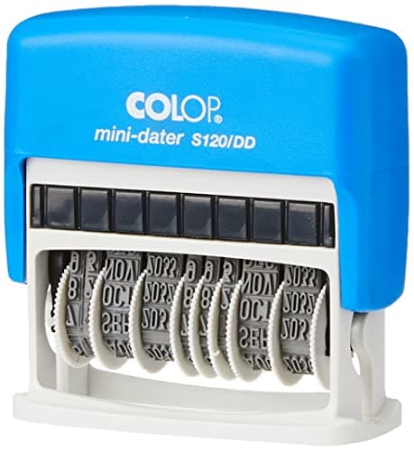 Image of COLOP S120/DD Mini Double Date Stamp | 131983 | x2 4mm Adjustable Dates In One Stamp