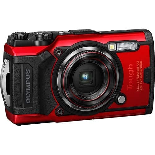 Image of OLYMPUS Tough TG-6 Waterproof Camera, Black Tough TG-6 Waterproof Camera, Red Bundle