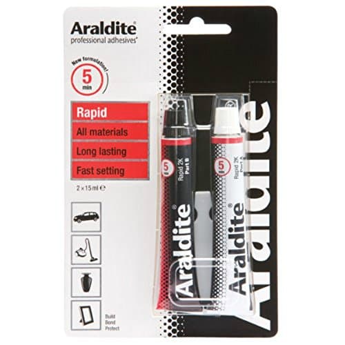 Image of Araldite 15ml Extra Strong Rapid Adhesive in Tube Pack (Set of 2)