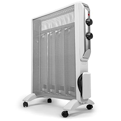 Image of Duronic Electric Heater HV220 Oil Free Radiator Convection Heater 2000W Free Standing Radiator Mica Panel Heaters Portable Radiators with Micathermic Panels Convector for Home, Bedrooms, Offices