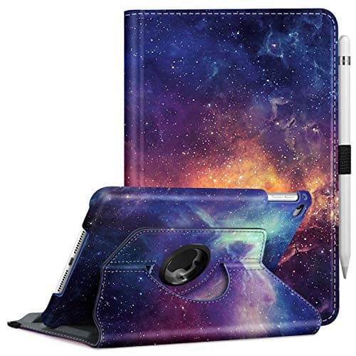 Image of Fintie Rotating Case for iPad Mini 5th Generation 2019 / iPad Mini 4 (7.9 Inch) - 360 Degree Rotating Smart Stand Protective Back Cover, Auto Sleep/Wake Feature, Galaxy